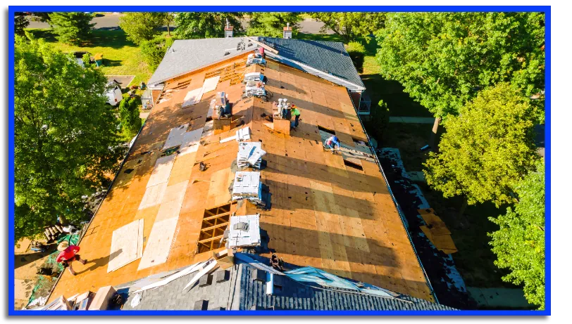 Multi-family roofing installation